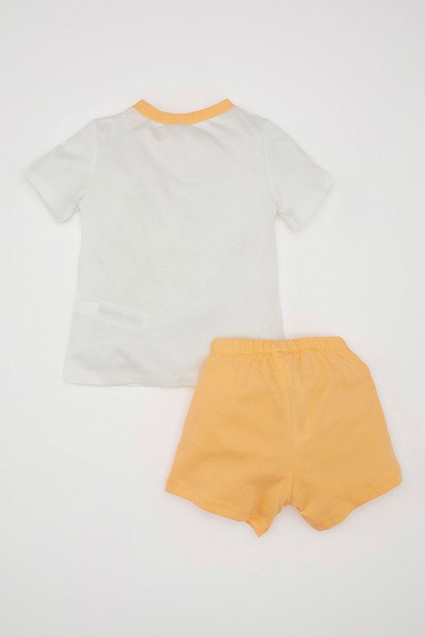 Erkek Bebek Pijama Takımı Penye Baskılı Kısa Kollu Üst Şort C5195a524hs - 5