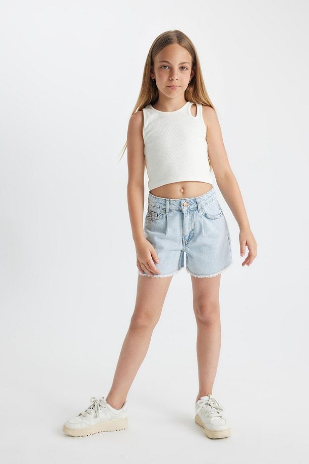 Kız Çocuk Jean Şort C9519A824SM - 4