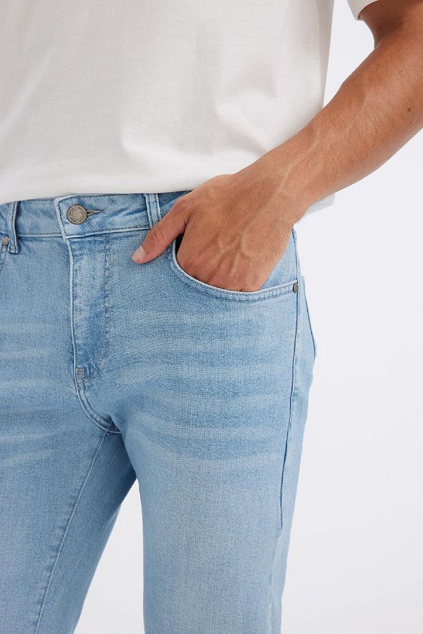 Sergio Regular Fit Normal Kalıp Normal Bel Boru Paça Jean Pantolon D1826AX24SM - 8