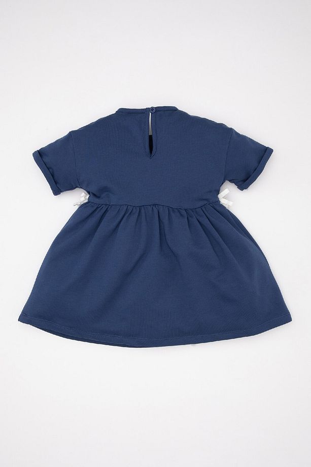 Kız Bebek Baskılı Kısa Kollu Sweat Elbise C7154a524sm - 5