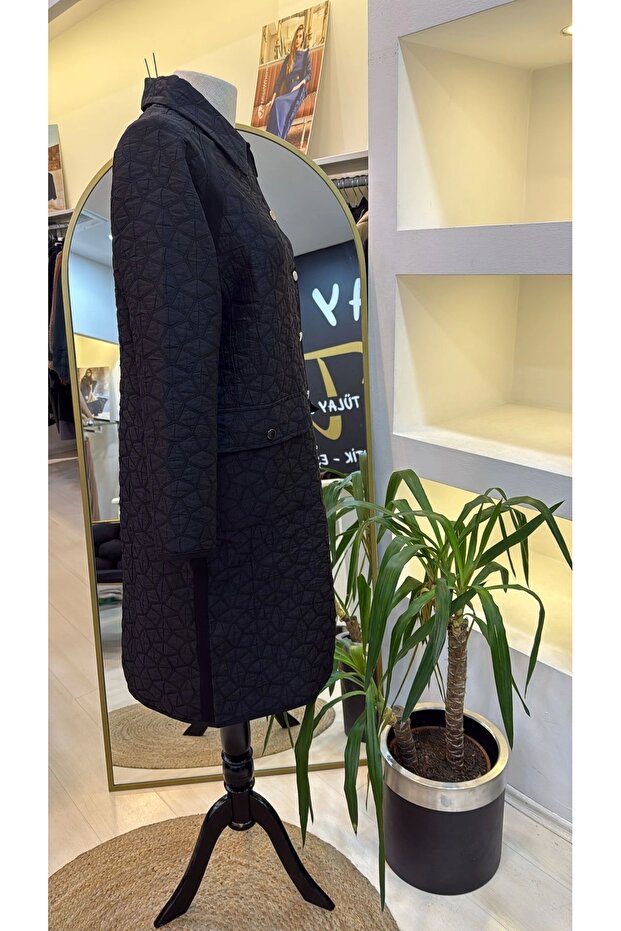 7096 سترة مبطنة - أسود - 6