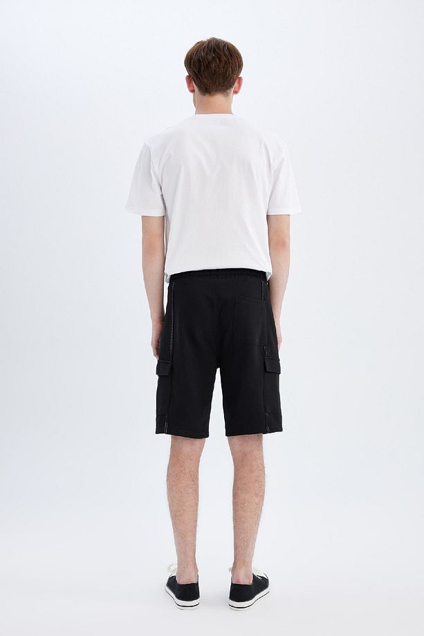 Regular Fit Düz Paça Kargo Bermuda Şort C5593ax24hs - 7