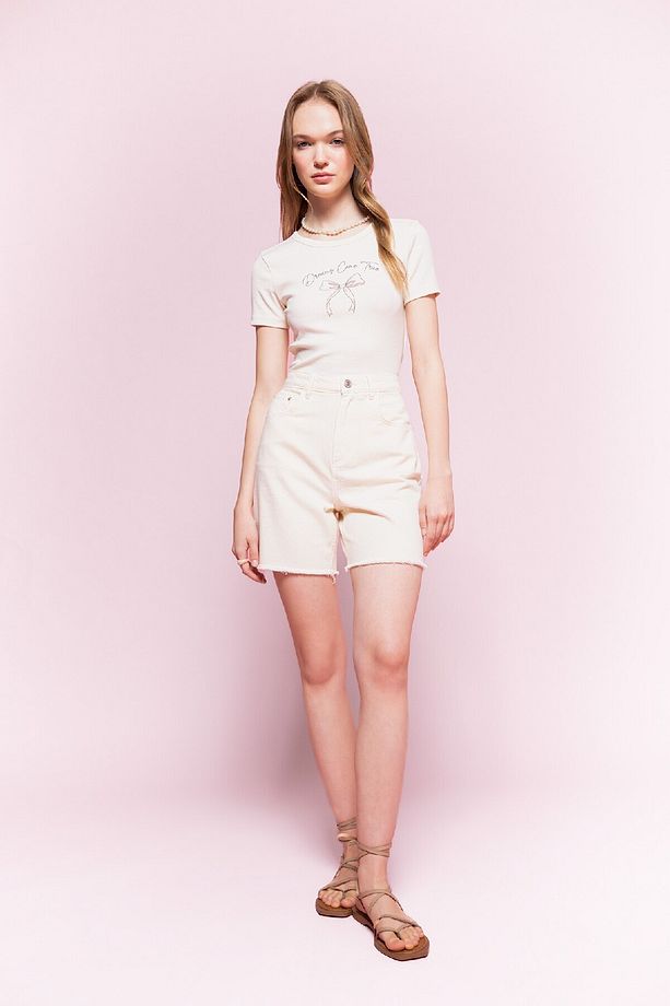 Coool Regular Fit Normal Bel Kısa Paça Gabardin Şort D0964AX24SM - 2