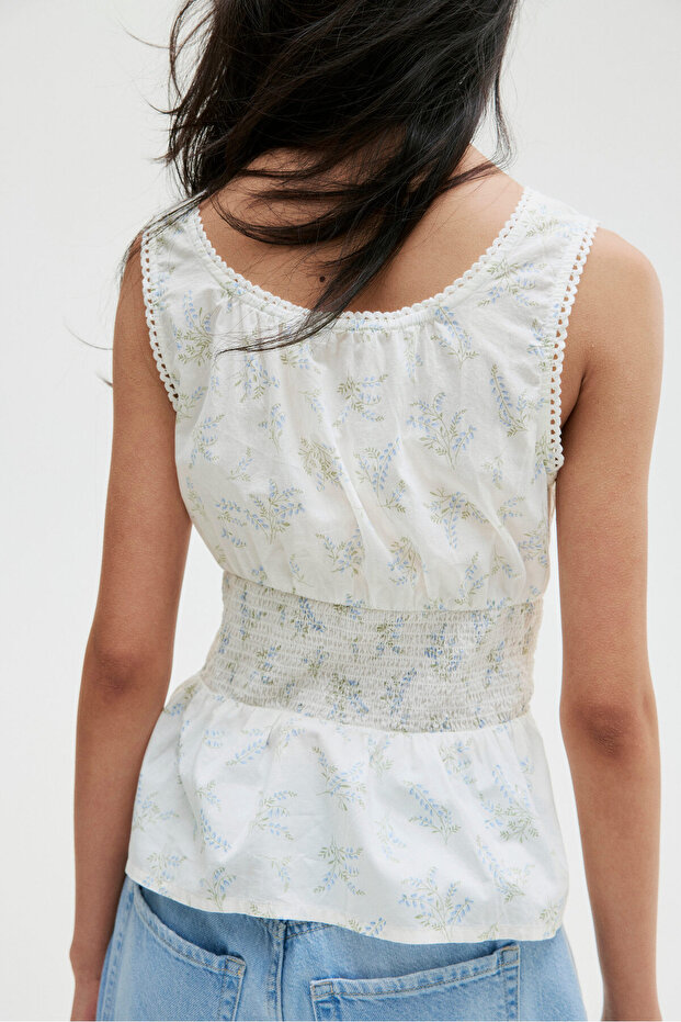 Peplumlu Kolsuz Üst - 4