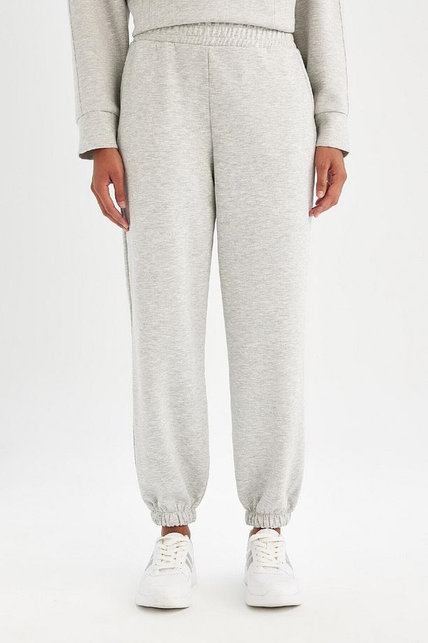 Fit Oversize Geniş Kalıp Sporcu Eşofman Altı Çift Cepli Jogger Paça Standart Boy Skuba Dalgıç - 6
