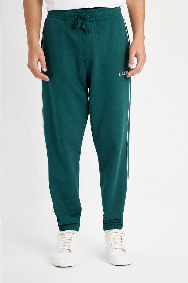Regular Fit Jogger Eşofman Altı Fleto Cepli Baskılı Beli Bağcıklı Lastikli Paça D2025AX24WN - 7