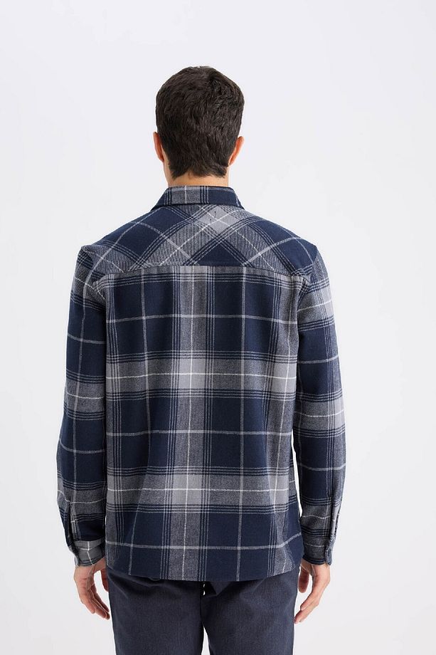 Regular Fit Kareli Flanel Oduncu Uzun Kollu Gömlek D2337ax24wn - 6