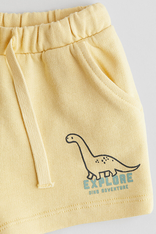 Baskılı Sweatshirt Şort - 2