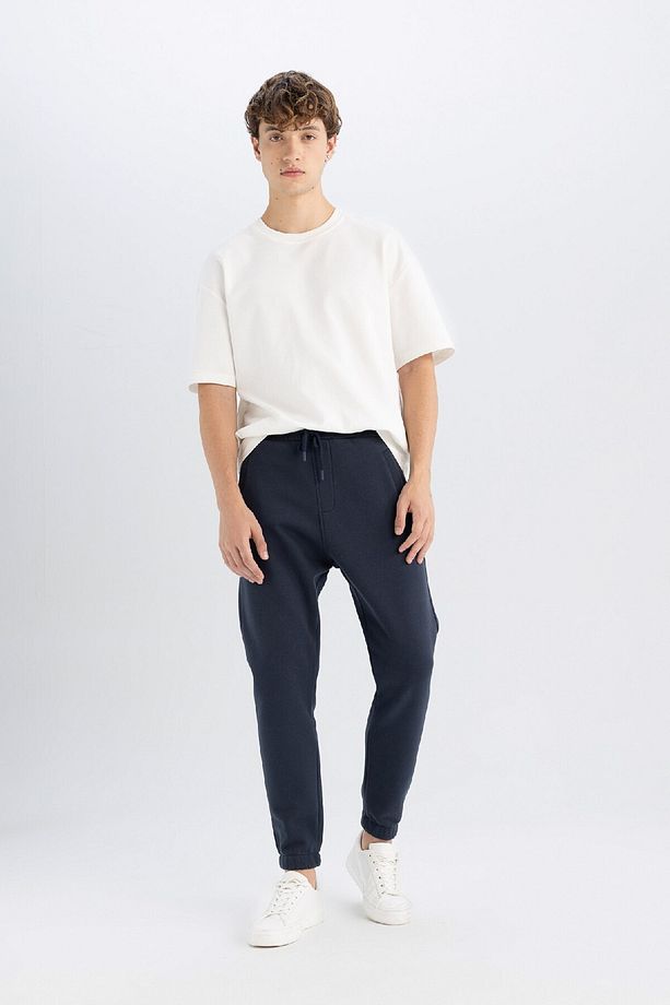 Standart Fit Fleto Cepli Esnek Paça Kalın Basic Sweatshirt Kumaşı Eşofman Altı A6468AX24AU - 4