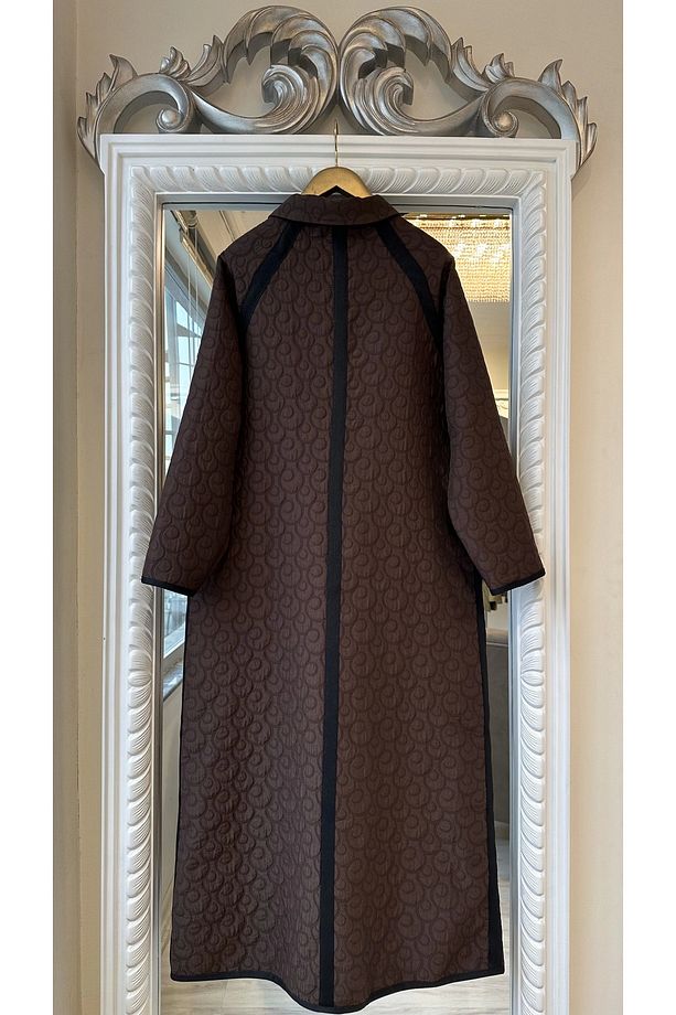 İNVEE 7095 Kapitone Kap - Kahverengi - 8