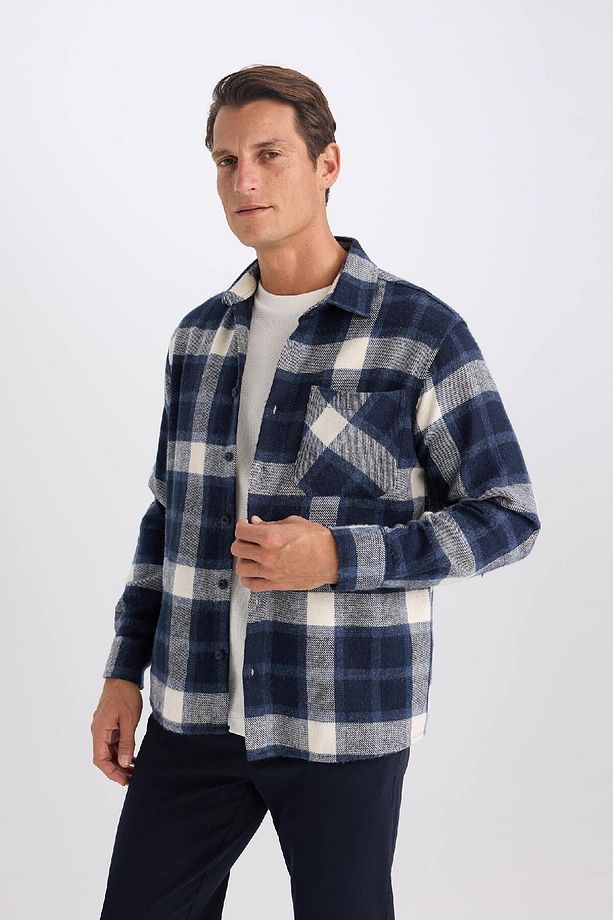Regular Fit Kareli Uzun Kollu Gömlek D2628ax24au - 4