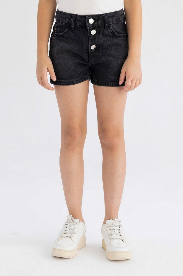 Kız Çocuk Mom Fit Jean Şort D1712A824SM - 4