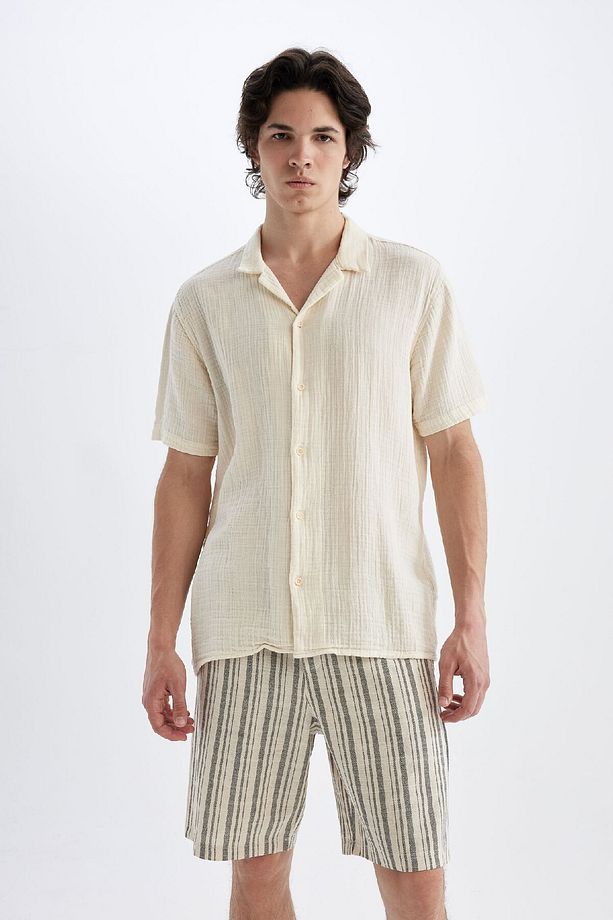 Regular Fit Pamuklu Bermuda Şort D2056ax24hs - 4