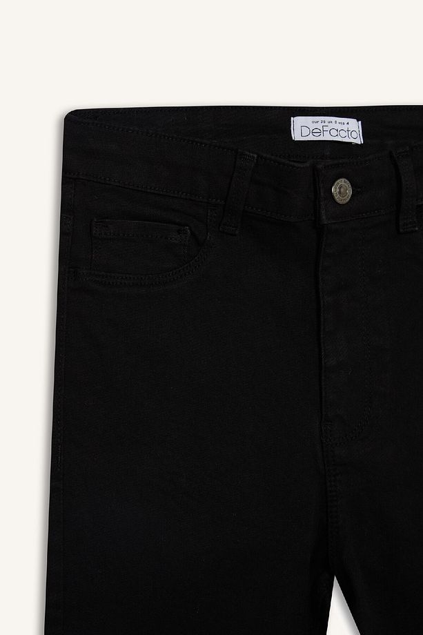 Jegging Yüksek Bel Bilek Boy Dar Paça Basic Düz Jean Pantolon B7498ax24au - 8