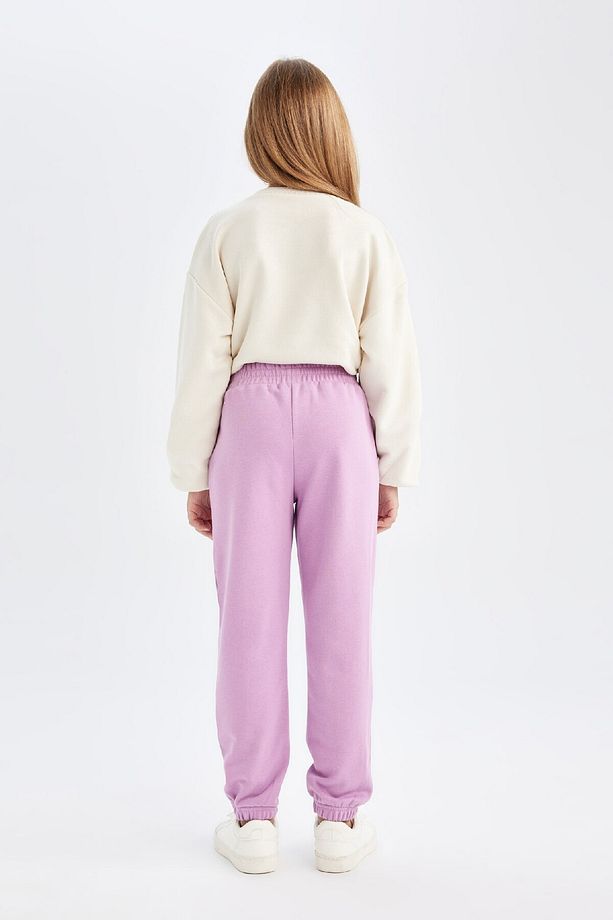 Kız Çocuk Beli Paçası Lastikli Basic Düz Jogger Eşofman Altı D3201a824wn - 6