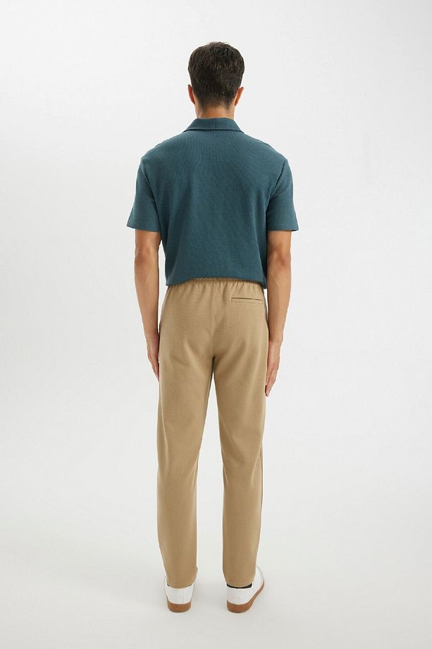 Jogger Pantolon Basic Düz Beli Bağcıklı Cepli Düz Paça C6022ax24au - 7