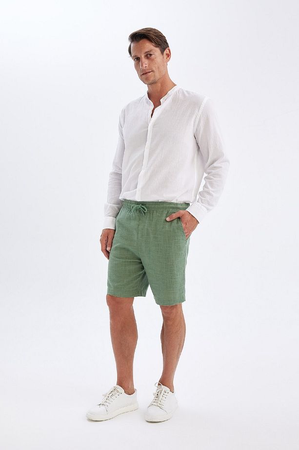 Relax Fit Pamuklu Bermuda Şort D1051AX24SM - 2