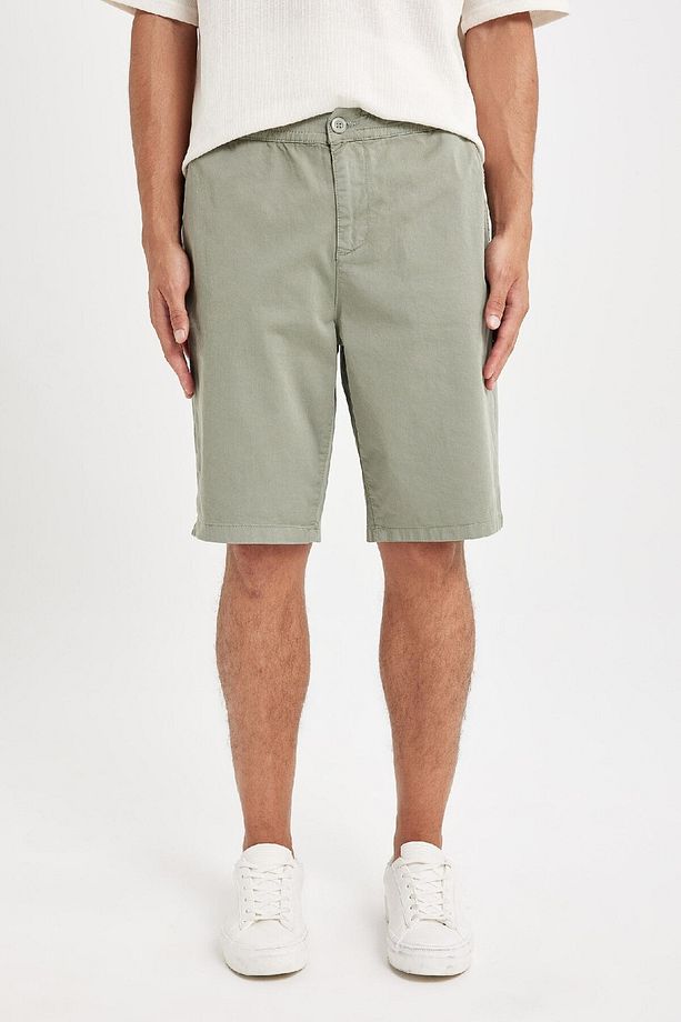 Regular Fit Gabardin Bermuda Şort D2899ax24hs - 6