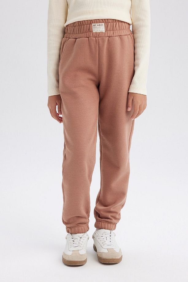 Kız Çocuk Standart Fit Beli Paçası Lastikli Basic Düz Jogger Eşofman Altı D3206a824wn - 4