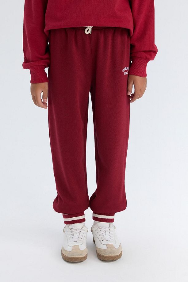 Kız Çocuk Beli Paçası Lastikli Baskılı Jogger Eşofman Altı D3204a824wn - 1
