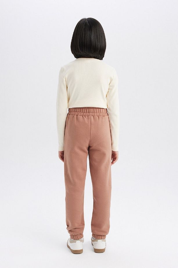 Kız Çocuk Standart Fit Beli Paçası Lastikli Basic Düz Jogger Eşofman Altı D3206a824wn - 6