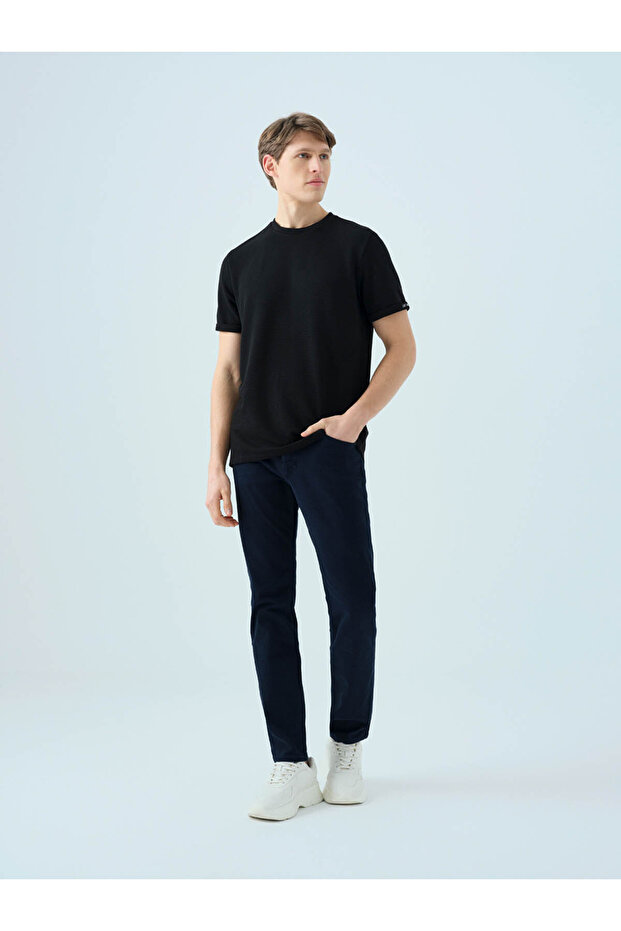 Rıcardo Regular Fit Темно-сині чоловічі штани LF2039483 - 1