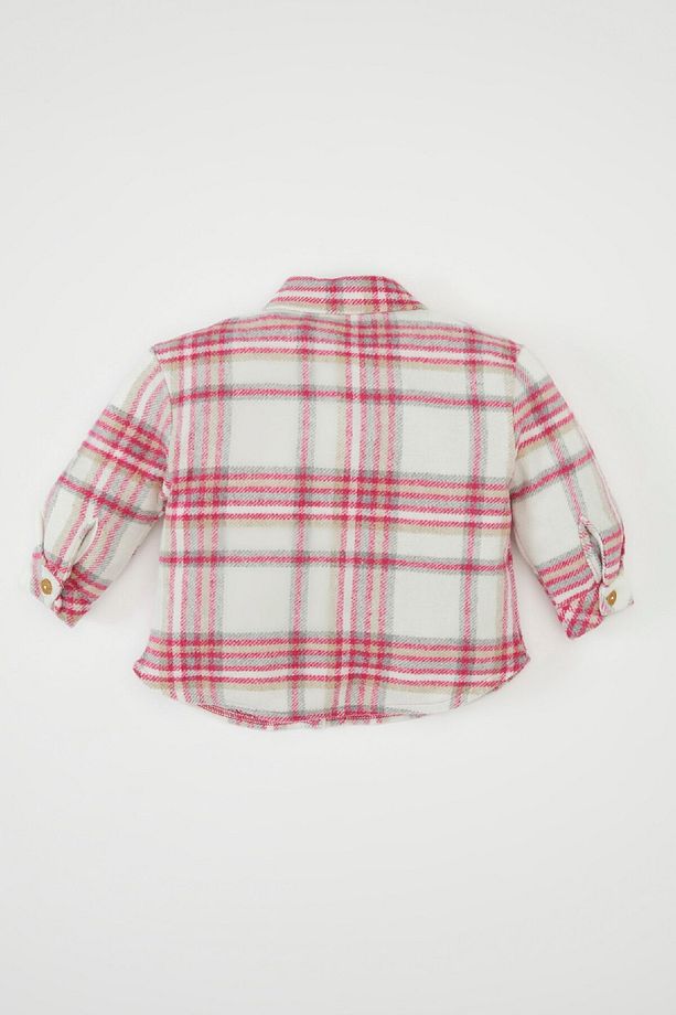 Kız Bebek Ekose Desenli Flanel Uzun Kollu Gömlek D3044a524wn - 5