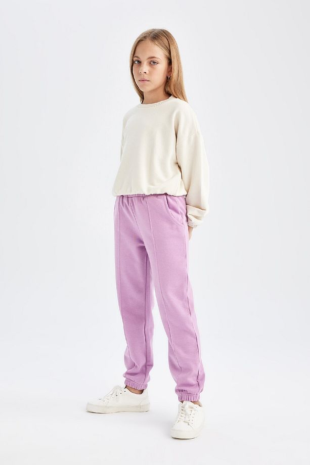 Kız Çocuk Beli Paçası Lastikli Basic Düz Jogger Eşofman Altı D3201a824wn - 2