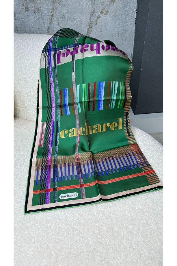 Desenli Ipek Twill Eşarp 951 - 1