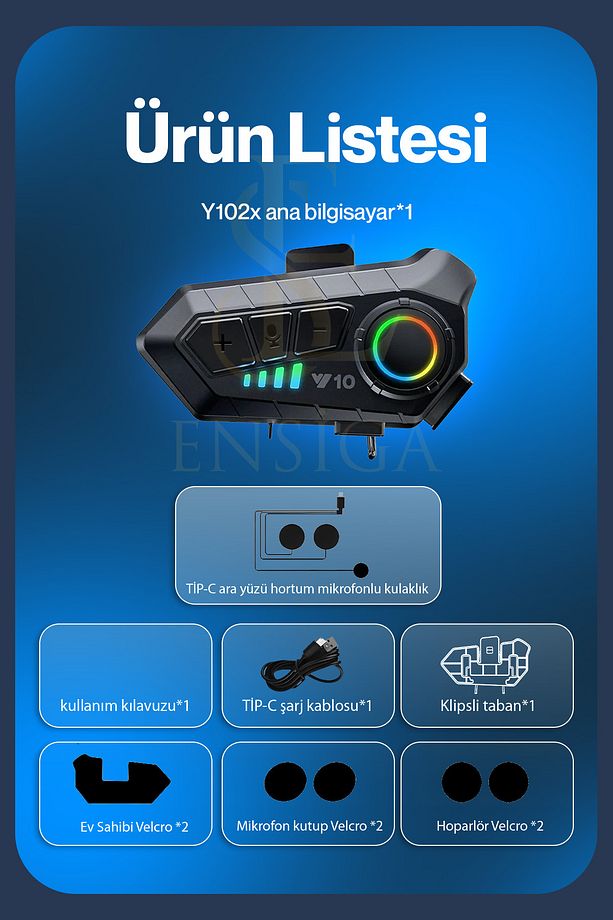 2 Intercom Bağlantılı Su Geçirmez Motosiklet Kask Bluetooth 5.3 300m Intercoom 2.000mah - 8