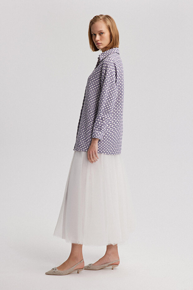 CHAIN PATTERNED THIN TUBE JACKET - 3