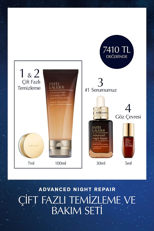 Çift Fazlı Temizleme ve Bakım Seti - Temizleyici Balm 7ml ve Jel 100ml, Serum 30ml, Göz Kremi 5ml - 1