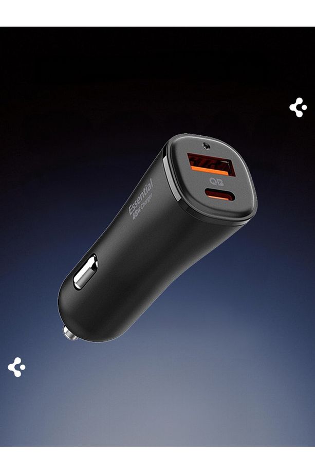 48W USB-C 2 Port Araç içi Hızlı Şarj Aleti PPS Destekli Güç Adaptörü iPhone & Android - ACP08447 - 4