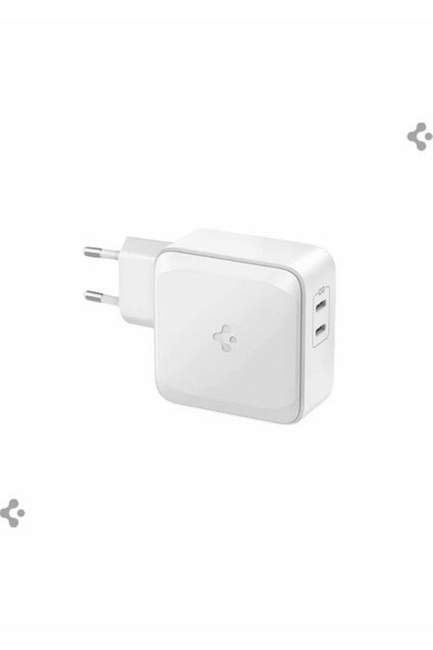 65W GaN USB-C 2 Port Adaptör - Hızlı Şarj Aleti & MacBook Type-C PE2007 White - ACH02693 - 1