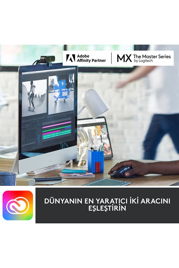 Mx Keys Mini Minimalist Kablosuz Bluetooth Aydınlatmalı Türkçe Q Klavye - Siyah - 11
