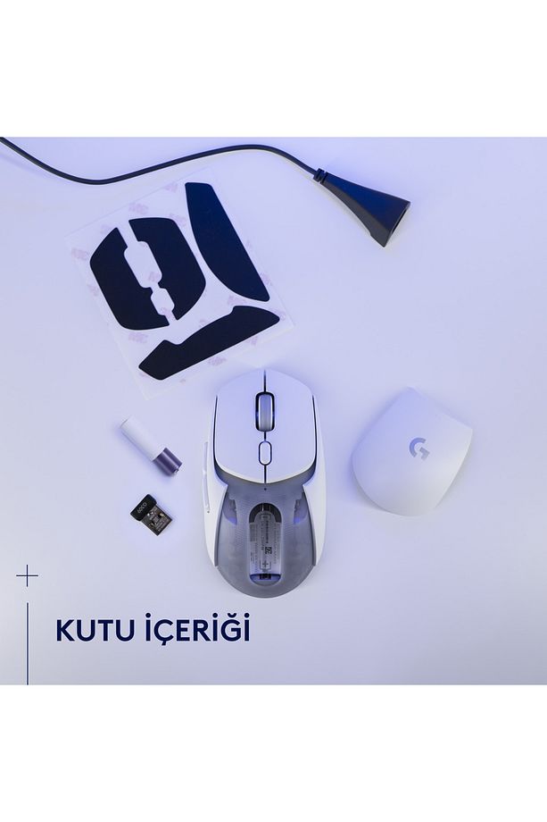 G G309 LIGHTSPEED HERO 25K Sensörlü PC ve Mac ile Uyumlu Kablosuz Oyuncu Mouse, Beyaz - 10