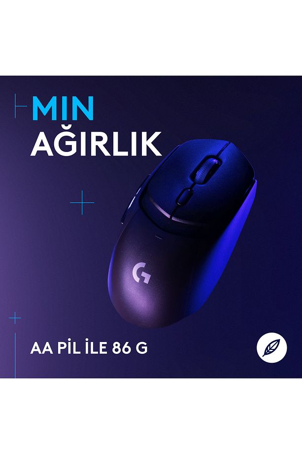 G G309 LIGHTSPEED HERO 25K Sensörlü PC ve Mac ile Uyumlu Kablosuz Oyuncu Mouse - Siyah - 6