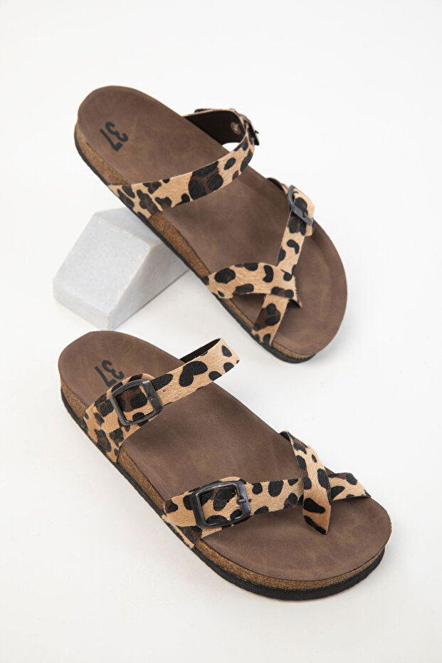 Papuci de damă Leopard Model Număr 17265 - 1