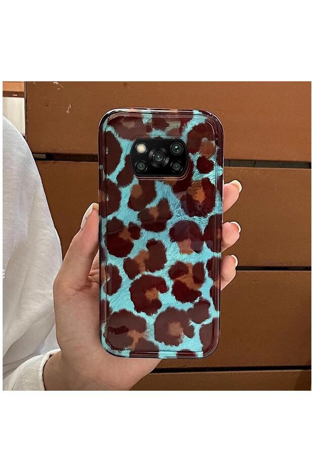 Xiaomi Poco X3 Pro Compatible Case Luxe Leopard Silicone Case Brown