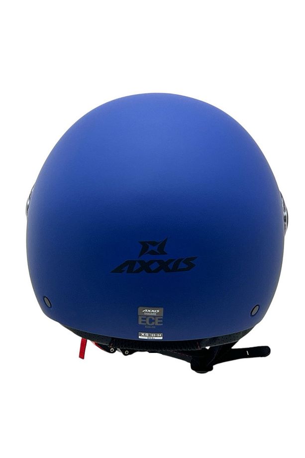 AXXİS SQUARE YARIM KASK SOLİD A7 MAT MAVİ - 3