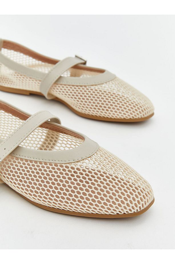 LCW STEPS Bej File Detaylı Kadın Babet - 3