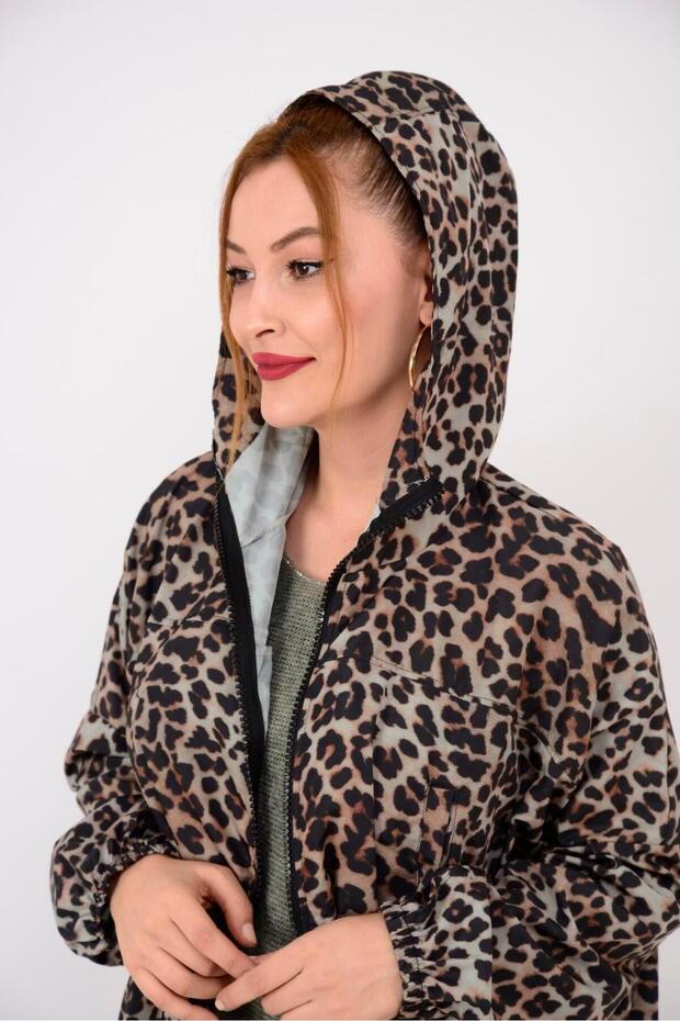An10560 Leopard Pattern Raincoat - 4