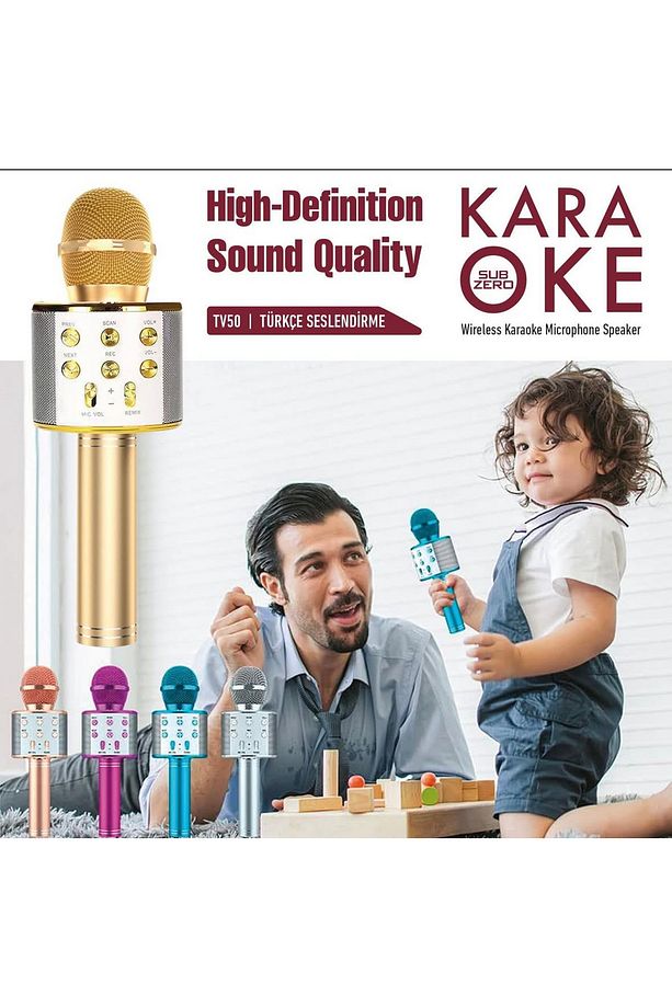 Bluetooth Karaoke Mikrofon Hoparlör Ws-858 - 2