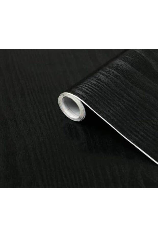 349-8017 Siyah Ahşap Model Kendinden Yapışkanlı Folyo - 3