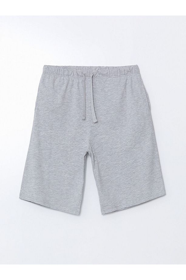 Lacivert Standart Kalıp Erkek Şortlu Pijama Takımı - 4