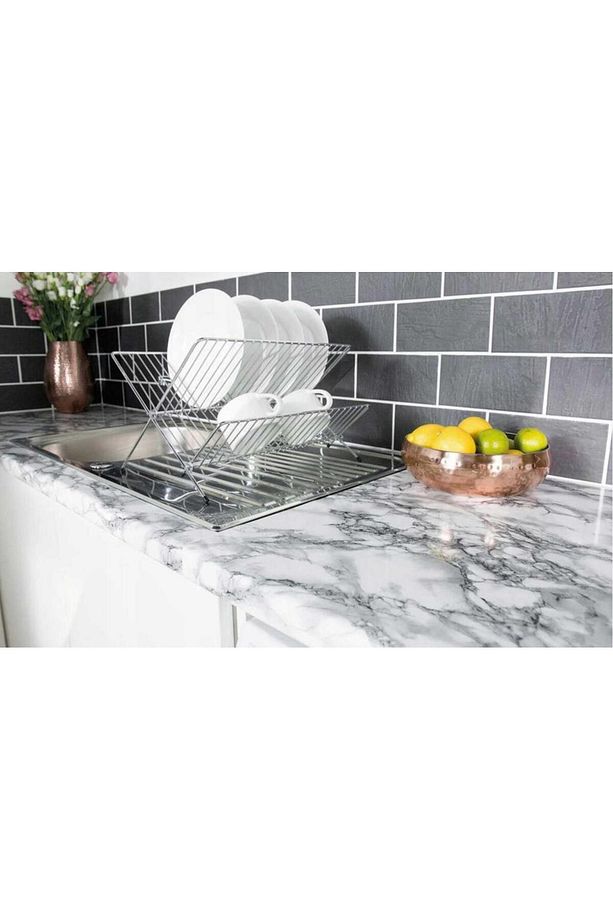 546-2254 Mermer Desen Yapışkanlı Folyo (45CM X 3MT) - 5