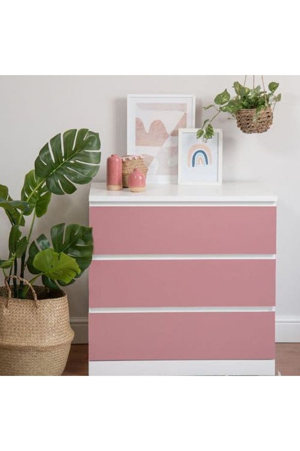 346-8187 Mat Pudra Pembe Yapışkanlı Folyo (67,5CM X 2MT) - 6