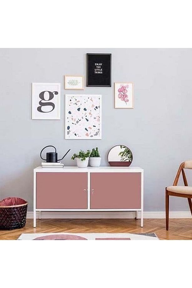 346-8187 Mat Pudra Pembe Yapışkanlı Folyo (67,5CM X 2MT) - 3