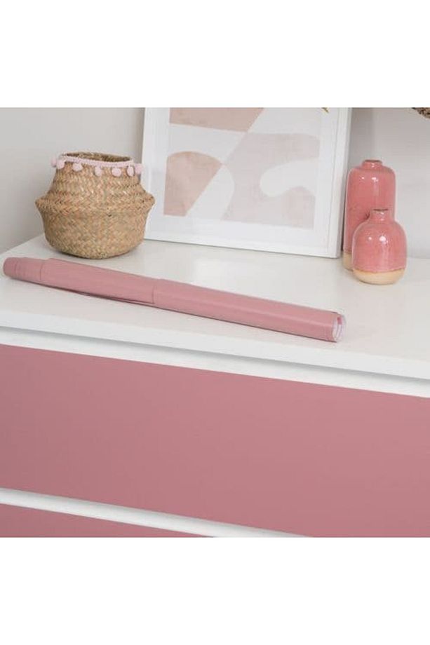 346-8187 Mat Pudra Pembe Yapışkanlı Folyo (67,5CM X 2MT) - 7