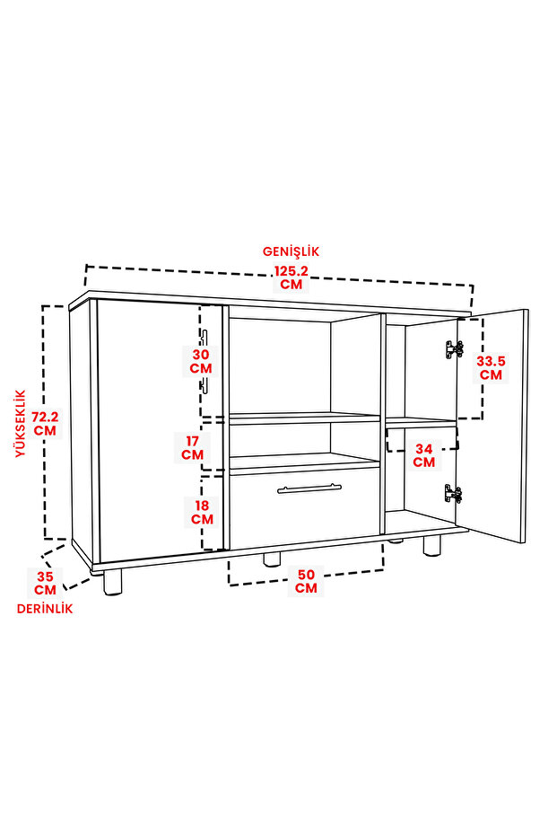 Soft Design "robusta" Kahve Köşesi Mutfak Dolabı Çok Amaçli Mutfak Standi - 6